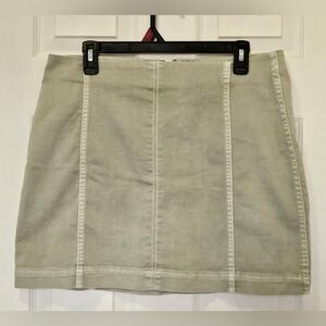 Wild Fable Khaki Green Colored Mini Skirt